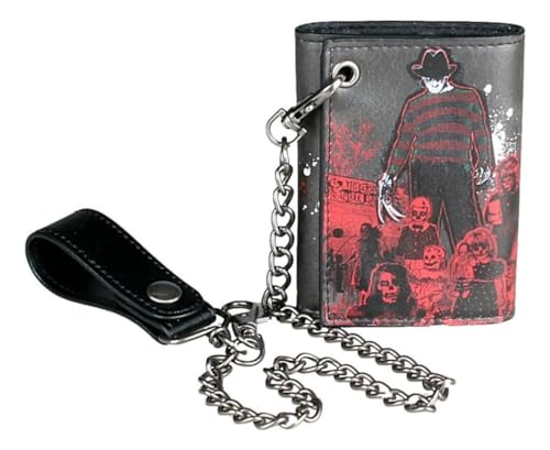 TCB Creations Freddy Horror Kreuger Tri-Fold Chain Wallet