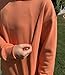 TAIUICY Women Causal Nursing Sweatshirts For Breastfeeding Zip Nursing Friendly Maternity Sweater Mama's Daily Farm Fresh Milk Pullover Tops(L,Orange)