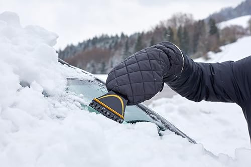 Grattoir à glace doublé de gant auto brise-glace élastique chaud