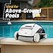 Dolphin (2025 Model) E10 Automatic Robotic Pool Vacuum Cleaner, Active Scrubber Brush, Top Load Filters Access, Ideal for Above-Ground Pools up to 30 FT in Length