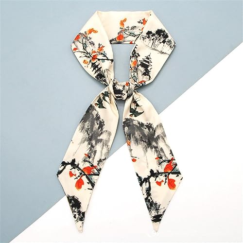 QTMY 5 Pack Purse Scarf for Bags Silk Head Scarf for Hair Handbag Women Scarfs Band Hair Neck Scarves Fashion Gifts,983