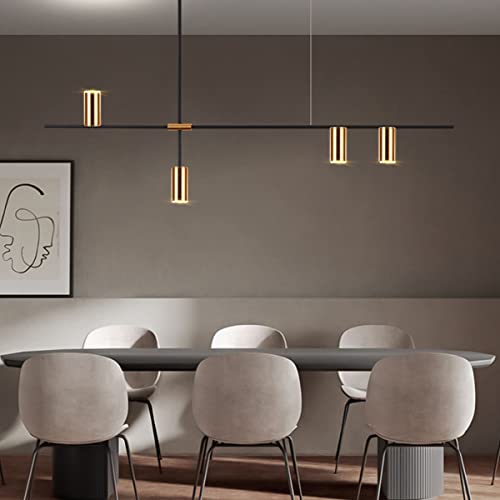 Lustre suspension LED table à manger moderne luminaire suspendu doré 3 feux