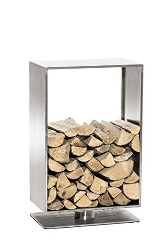CLP Support Basil pour bois de cheminée, étagère inox/métal