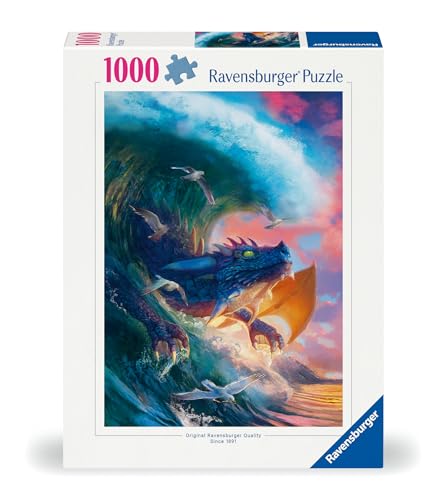 Puzzle 1000 pièces La course du dragon Ravensburger France - vue 4