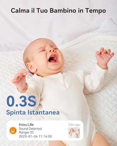 3MP Telecamera Wi-Fi Interno, 2K Videocamera di Sorveglianza, Tracciamento del Movimento con Rilevamento Umano, Audio Bidirezionale, 2,4ghz, MicroSD fino a 512GB - Powerline - Immagine 6