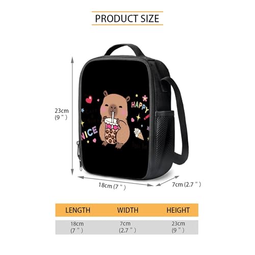 Lonchera térmica para niños portátil y ligera con estampado de Capybara 5