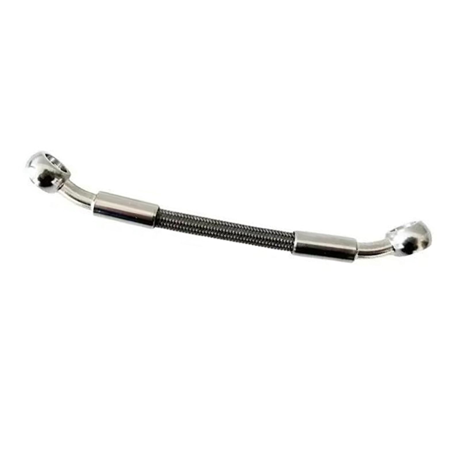 Soytzbmk One Color Motorcycle Brake Hose Motorcycle Accessories Front Rear Brake Line Stainless Steel Braided Hydraulic Clutch Oil Hose 28°-28° M10(50Cm)
