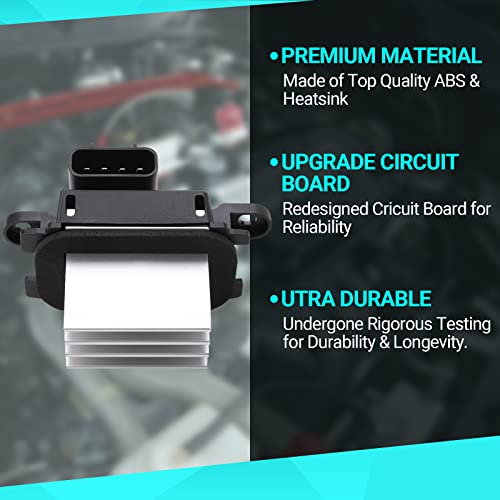 Image of HVAC Blower Motor Resistor AC Blower Control Module - Compatible with 2010-2017 Ford Expedition 2010-2014 Ford F-150 2011-2017 Lincoln Navigator Auto Temp Control - Replace # BL3Z-19E624-A YH-1829