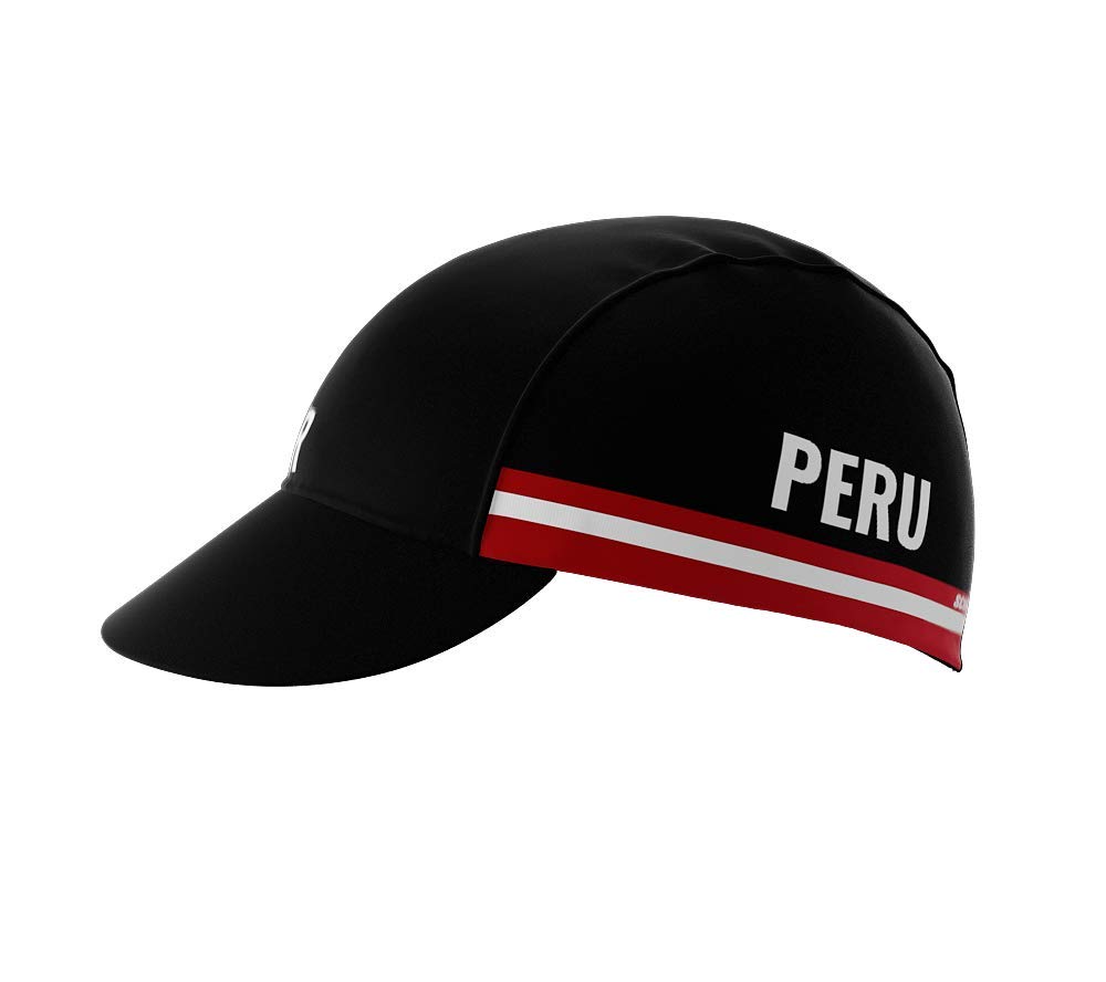 ScudoPro Peru Black Code Bike Cycling Cap Road MTB or Running