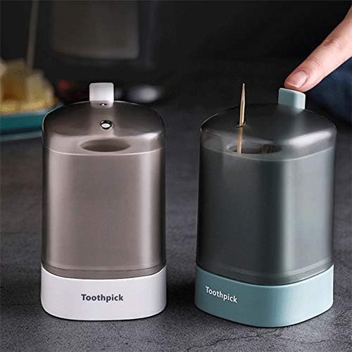 Automatic Toothpick Holder Table Toothpick Container Household Table Toothpick Storage Box Toothpick Dispenser(D)