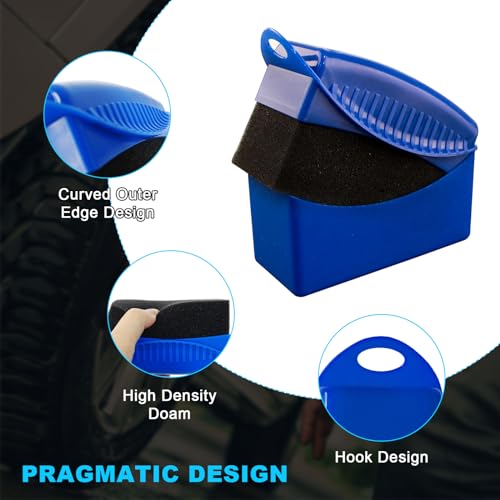 image for Augeny Tire Dressing Applicator, Reusable Car Tire Shine Sponge Applic