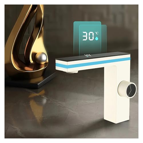 Grifo de lavabo con pantalla digital para controlar la temperatura del agua 5