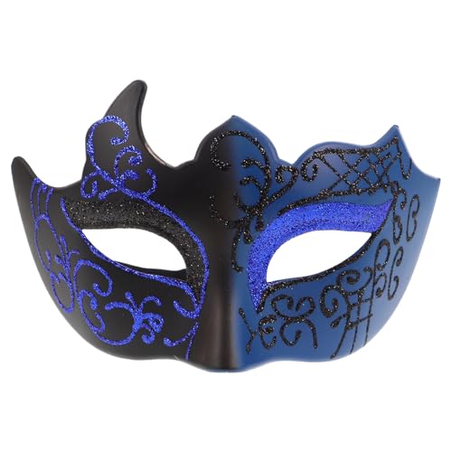 Masque vénitien confortable loup semi-visage en plastique léger pour éviter la transpiration