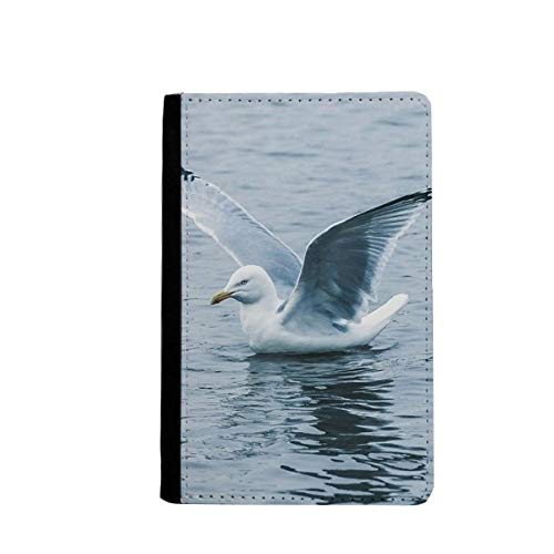 Portefeuille de voyage pour passeport multicolore avec motif nature mer et oiseau