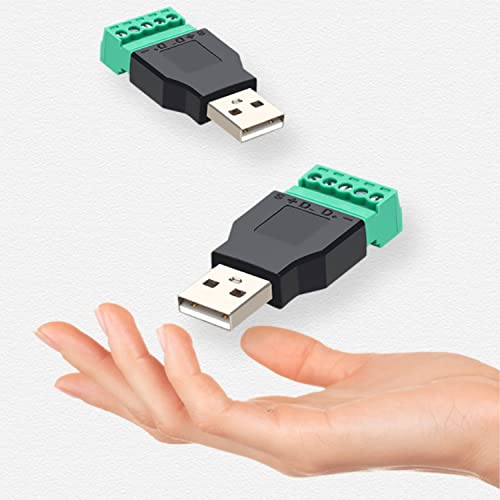 Conector USB 2.0 A con Terminal Tornillo 4 Pcs miniatura 4