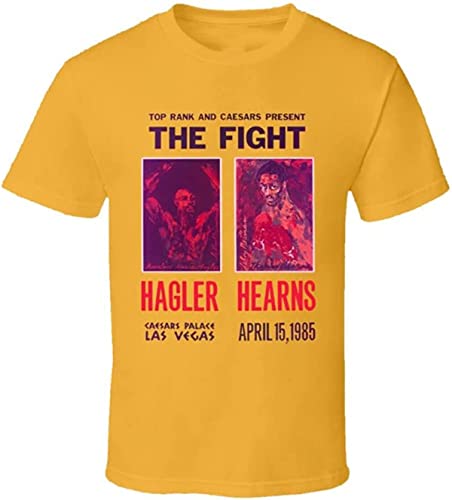 duche Hearns Vs Hagler Boxing Poster T Tshirts Camisetas y Tops(XX-Large)