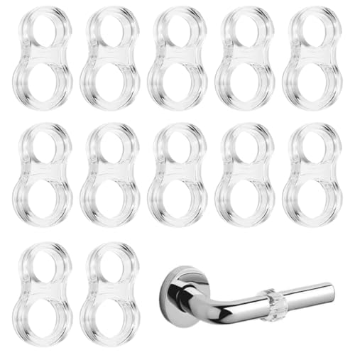 Fermaporta Maniglia, 12 Pezzi Trasparente Maniglia Porta, Ferma Porte, Silicone Paracolpi, Ferma Porta da Muro Paracolpi Protezione per Porte da Interno, Tampone Proteggi Finestre