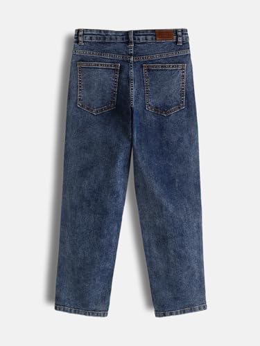 Image of Urbano Juniors Boy's Loose Baggy Fit Washed Denim Jeans Stretchable