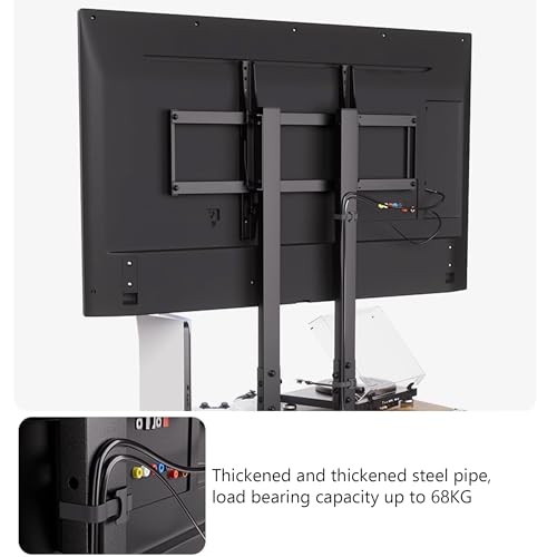 Soporte móvil para TV con ruedas y almacenamiento miniatura 6