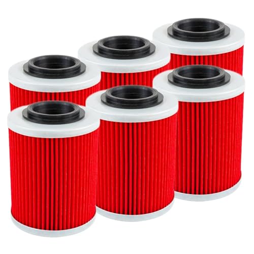 Filtre à huile pour motos SKI DOO Expedition 800 et Legend V-800 lot de 6 pièces rouge