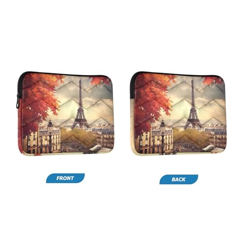 Funda para portátil 13-14 pulgadas Torre Eiffel impermeable y resistente a golpes miniatura 2