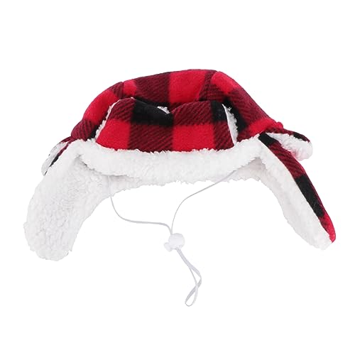 EXAOMBLE 1Pc Adorable Winter Dog Hat Windproof Plush Beret for Breeds Comfortable and Soft Costume Accessory for Pets for Cold Weather Outfits