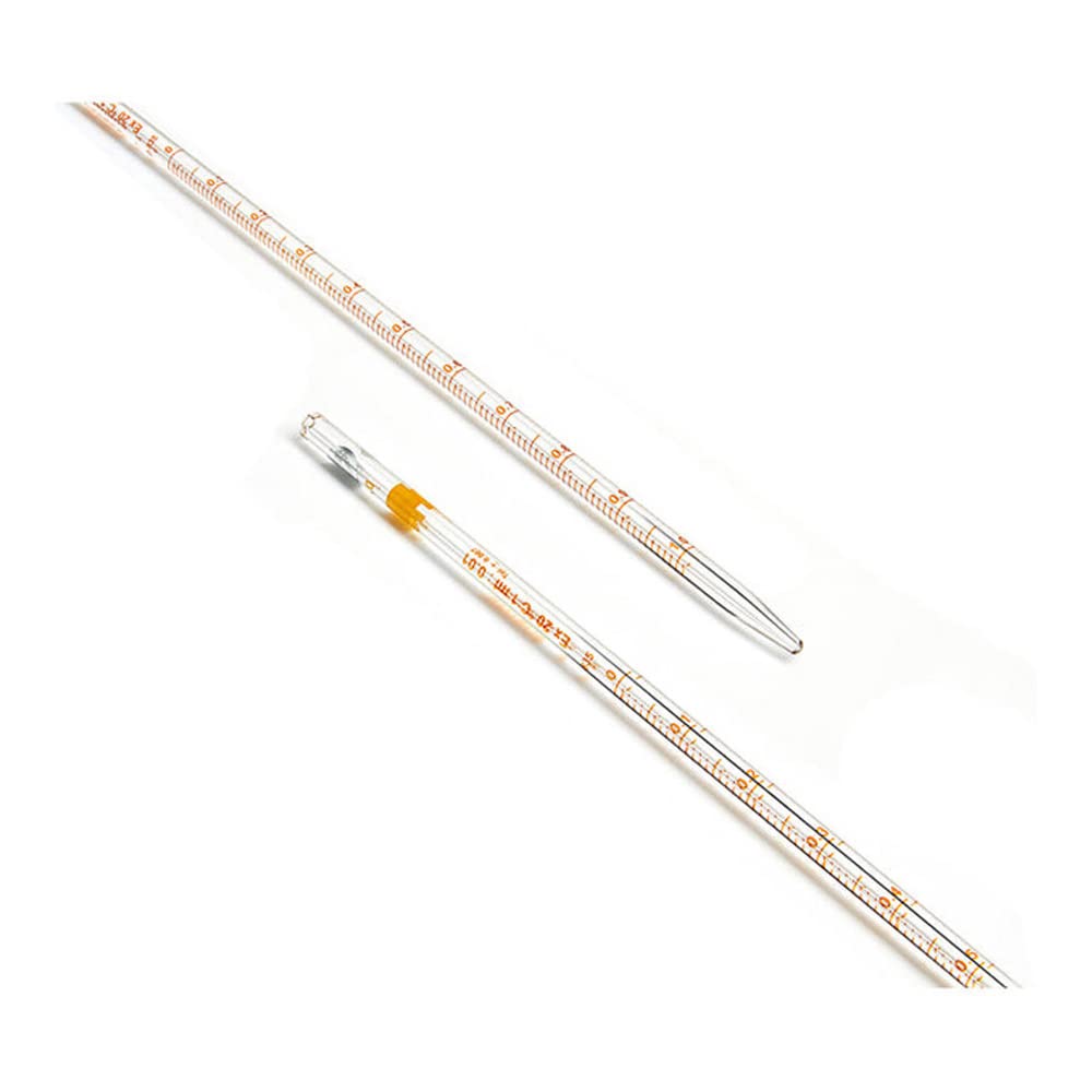 Foxx Life Sciences 7059P01A Borosil Borosilicate Glass 3.3 Class A Mohr (Measuring) Pipette, Clear, 1 ml Capacity (Pack of 10)