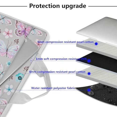 Image of Hseok Laptop Sleeve 13-14 Inch Case Briefcase Compatible with MacBook Neo Pro 14 M5 /M4 /M3 /M2 /M1, All Models 13.3 Mac Air /Pro, XPS 13 14, Most Popular 13 inch-14 inch Notebooks,B01F01