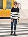 Arshiner Boys Knit Sweater Kids Pullover Striped Long Sleeve Color Block Crewneck Casual Sweater for Boy Black 5-6 Years