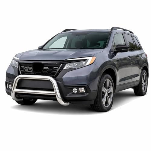 Image of Black Horse A Bar No Skid Plate Stainless Steel Compatible with 2014-2020 Acura MDX|2018-2020Odyssey|2017-2022 Honda Passport|2016-2022 Pilot|2017-2020 Honda Ridgeline-BB158107SS