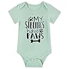 Funnycokid Baby Boys Girls Bodysuit Funny Newborn Romper Short Sleeve Infant Neutral Outfits Jumpsuit 0 12 Months