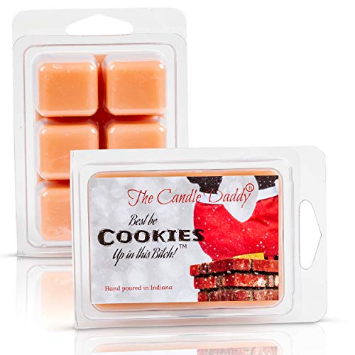 Funny Christmas Santa Claus Chimney - Best Be Cookies Up in This - Snickerdoodle Maximum Scented Wax Melts- 1 Pack- 2 oz- 6 Cubes