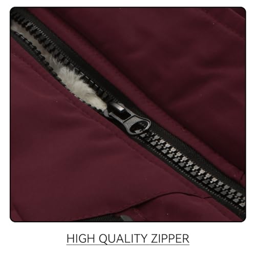 Boy Fleece Jacket with Hood Winter Puffer Coat Kids Soft Water Resistant Clothes4