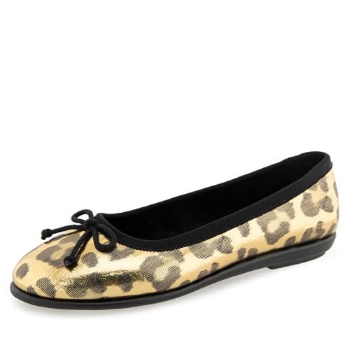 Aerosoles Women's Homebet Ballet Flat, Gold Metallic Leopard, 10M