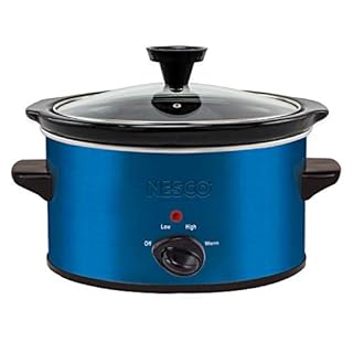 Nesco SC-150B Oval Slow Cooker, 1.5-Quart, Blue