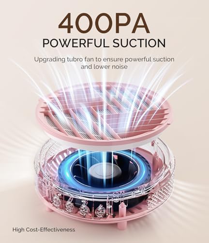 Melodysusie Nail Dust Collector,Compact Vacuum Fan Dust Collector For Beginner With Reusable Filter,Hpro Powerful Dust Suction Machine Manicure Pedicure Tool For Acrylic Nail Polishing,Salon & Home thumb #2