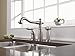 Delta Faucet Victorian Single-Handle Kitchen Sink Faucet with Side Sprayer in Matching Finish, Stainless 155-SS-DST