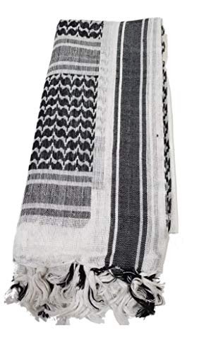 100% Cotton Shemagh Scarf Arab Face Mask Dust Cover Keffiyeh Head Neck Wrap Digital Camouflage Gun Grenade Skull Star Pattern Scarves