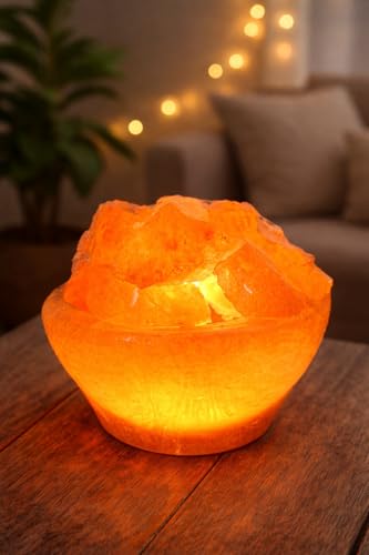 Image of Mystery & Magic of Soul Natural Himalayan Pink Rock Salt Firebowl I Lamp 3-4 Kg (FireBowl)