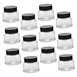 Baluue 12pièces Flacons De Crème Individuels Verre Vides De Contenants De Rangement Pour...