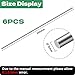 HXJDAM 6 Pcs Stainless Steel Rods 5mm x 300mm Steel Rod Grade 304 Silver Metal Rods for DIY Craft Models Lathe Bar Stock Tool Replacement Mini Shafts Axles and Industrial Drilling Boring Machines​