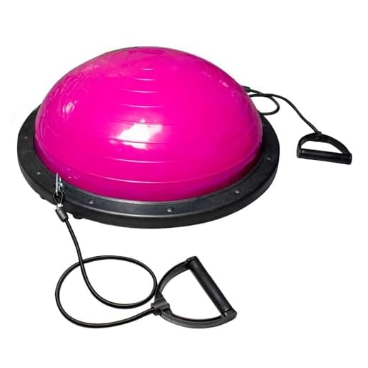 OcioDual Entrenador de Equilibrio 58cm Rosa Bos Balance Trainer Fitball Pelota de Gimnasia Pilates Up con Inflador Unisex Adulto