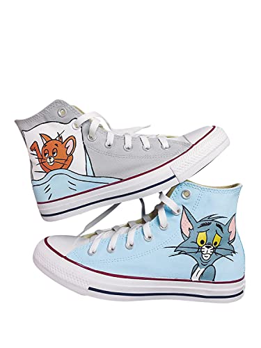 Tom and Jerry Shoes for Adult Women Men Kids Hand Painted Canvas Shoes Custom Shoes