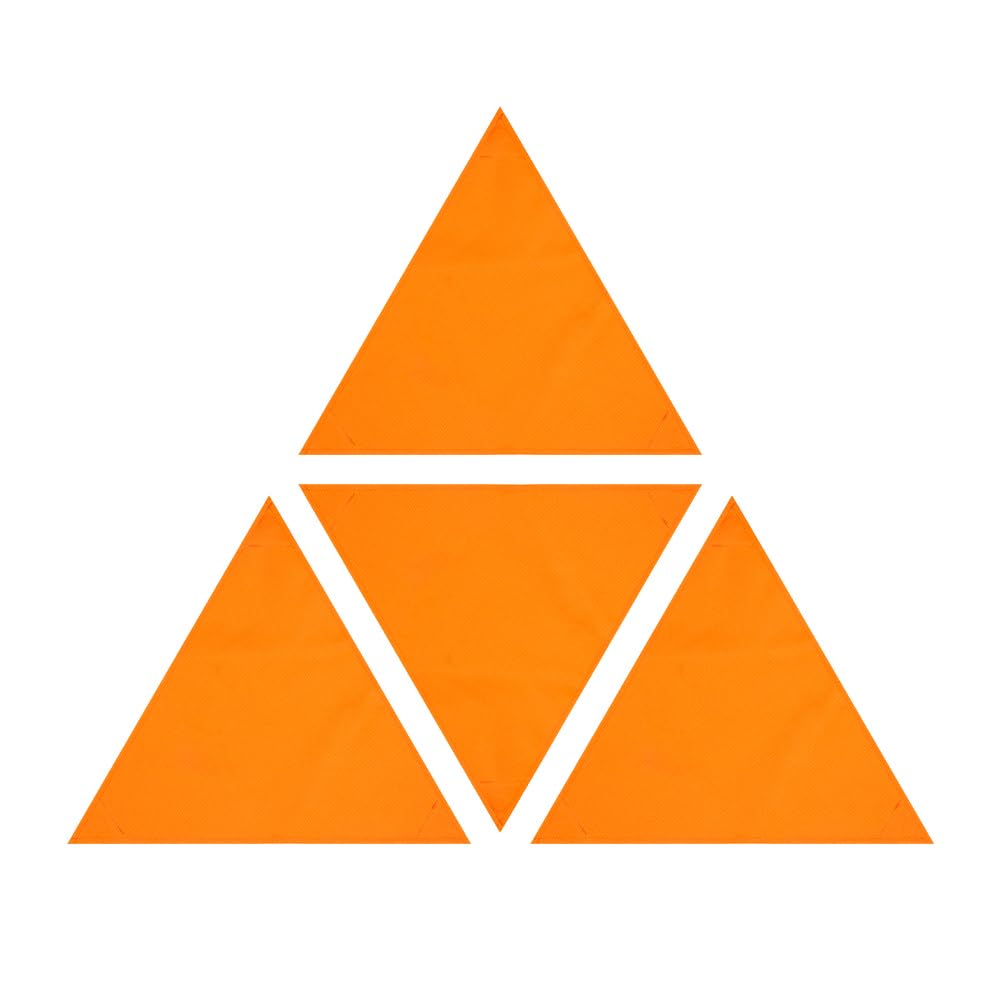 MiOYOOW 4PCS Blaze Orange Safety Blind Panels, Waterproof High Visibility Hunting Tent Cover Panels with 12 Magnetic Clasps & Storage Bag for Hunting Camping Hiking