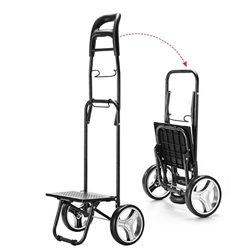 YLiansong-home Stabiler Einkaufstrolley, Wasserdicht Shopping Trolley Oxford Cloth Reflektierende Streifen… – Bild 3