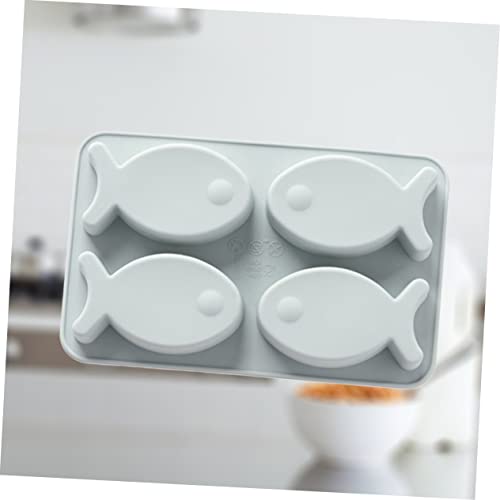 Molde de silicona con forma de pez para cubitos miniatura 5