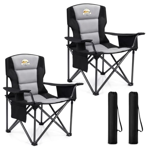 Colegence Oversized Heavy Duty Camping Chairs 2-Pack
