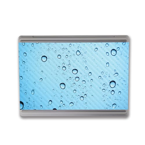Image of MightySkins Carbon Fiber Skin Compatible with Microsoft Surface Laptop Go 3 (2023) Full Wrap Kit - Rainy Day | Protective, Durable Textured Carbon Fiber Finish | Made in The USA