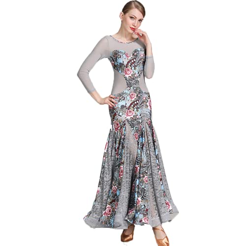 JRUIA Abito da Ballo Moderno in Pizzo da Tango