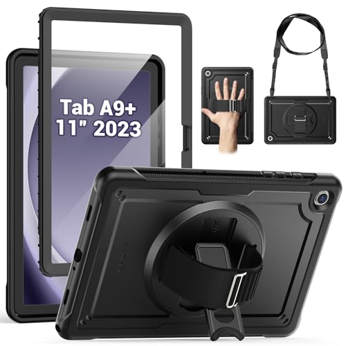 Coque Samsung Galaxy Tab A9+ avec dragonne pour travailler en voyage